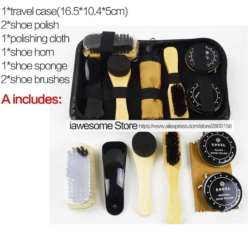 Good Feet Professional Shoe Care Kit - Portable Set for Boots and Sneakers