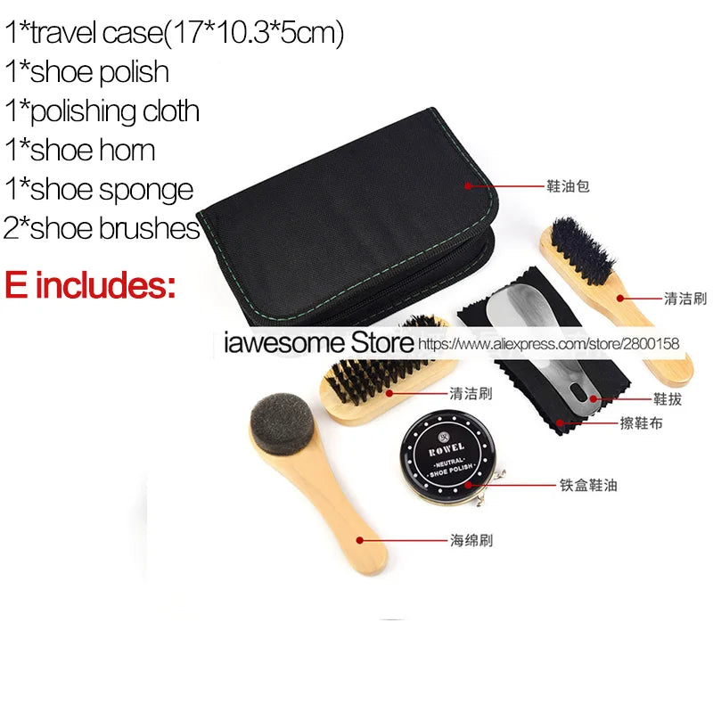 Good Feet Professional Shoe Care Kit - Portable Set for Boots and Sneakers