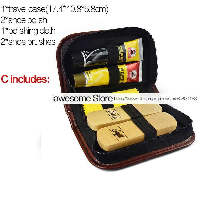 Good Feet Professional Shoe Care Kit - Portable Set for Boots and Sneakers
