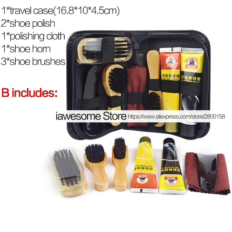Good Feet Professional Shoe Care Kit - Portable Set for Boots and Sneakers