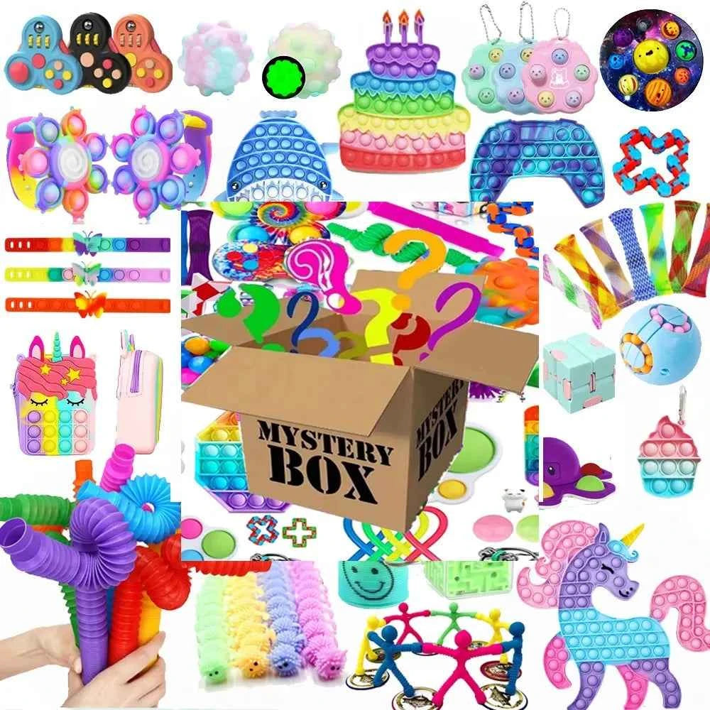 Good Feet 5-50pcs Random Fidget Toy Mystery Gift Pack – Surprise Box with 300 Different Anti-Stress Relief Toys for Kids
