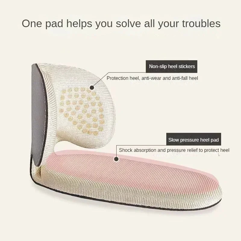 Good Feet 8-Piece Adjustable Adhesive Sponge Heel Pads for Shoes, Grip Protectors, Pain Relief Foot Care Inserts