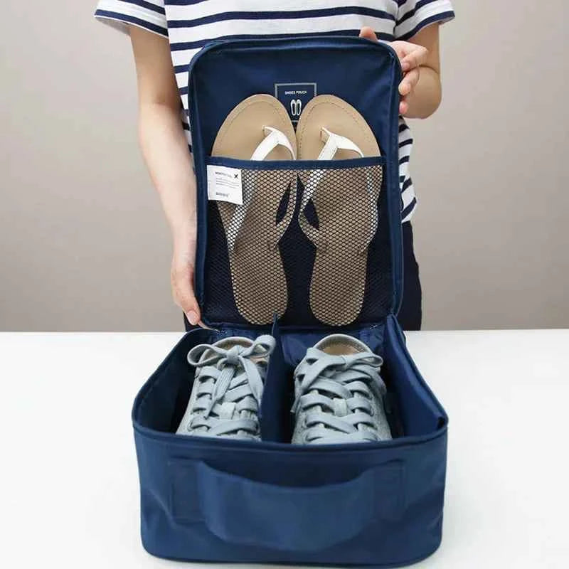 Good Feet Waterproof Nylon Shoe Storage Bag - Portable, Multifunctional Travel Organizer and Shoe Sorting Pouch