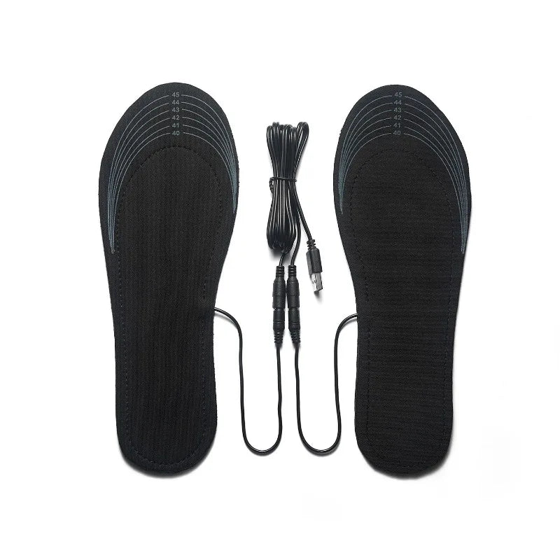 Good Feet USB Heated Insoles Electric Foot Warming Pads in Black