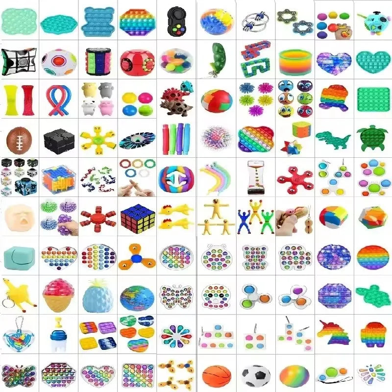 Good Feet 5-50pcs Random Fidget Toy Mystery Gift Pack – Surprise Box with 300 Different Anti-Stress Relief Toys for Kids