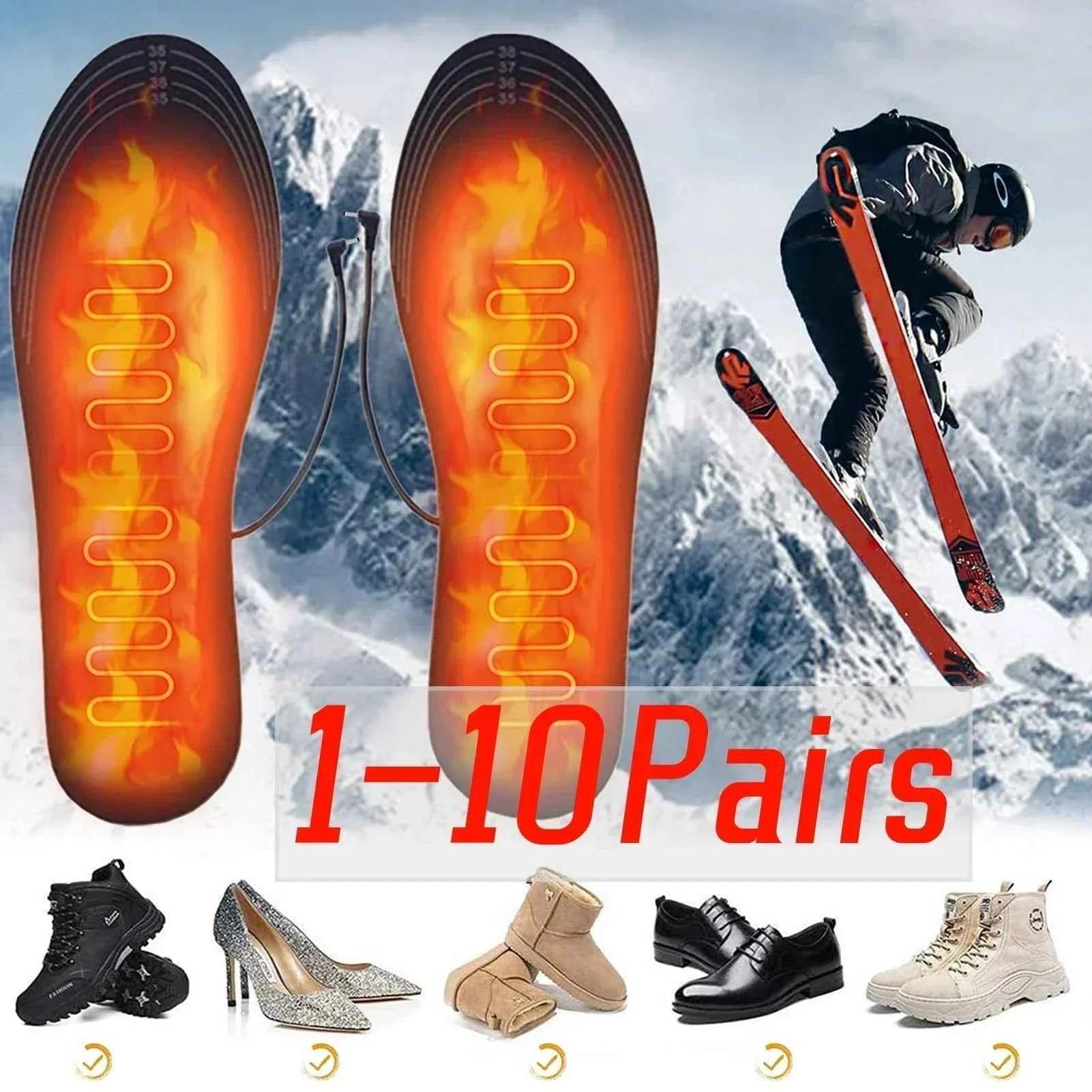 Good Feet USB Heated Insoles for Shoes - Electric Foot Warming Pads