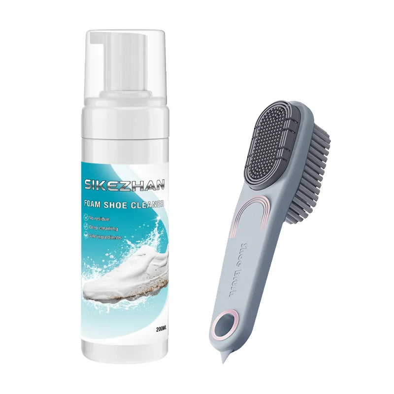 Good Feet Professional Shoe Cleaning Kit with Foam Cleaner and Dual-Sided Brush