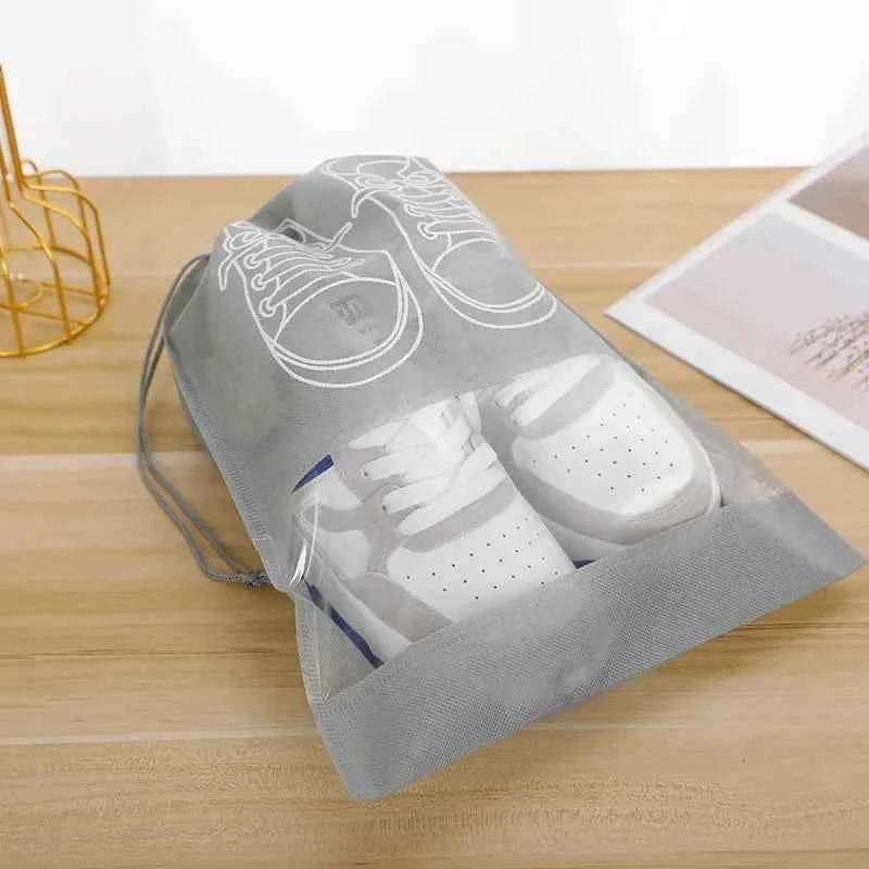 Good Feet Waterproof Nylon Shoe Storage Bag - Portable, Multifunctional Travel Organizer and Shoe Sorting Pouch