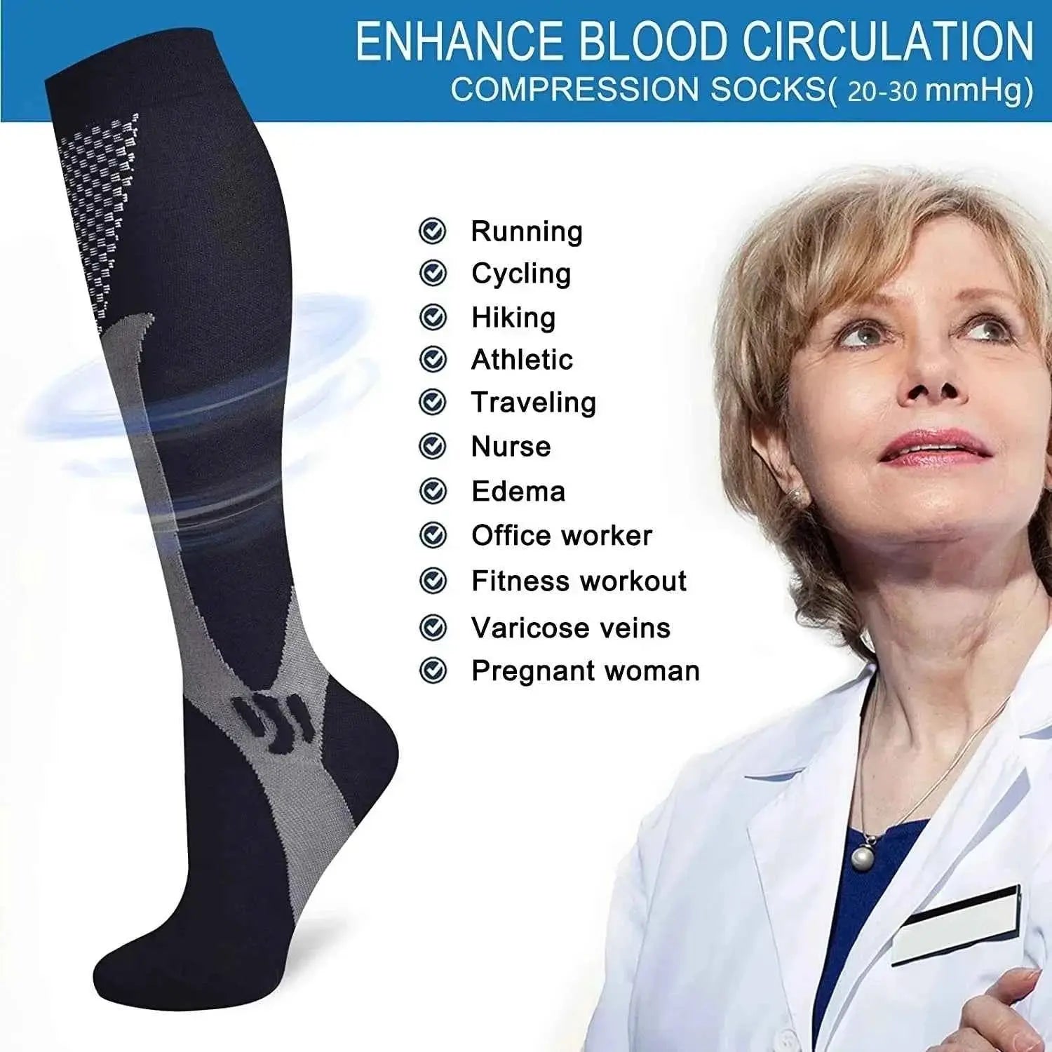 GF RecoverStep™ Compression Socks