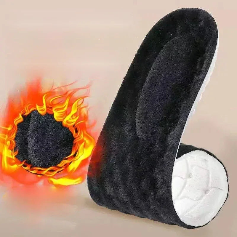Good Feet 2-Piece Self-Heating Thermal Insoles with Wool and Memory Foam for Winter, Suitable for Men and Women Sports Shoes