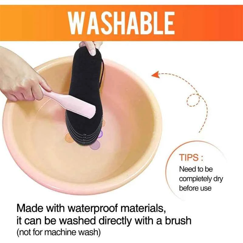 Good Feet USB Heated Insoles Electric Foot Warming Pads in Black
