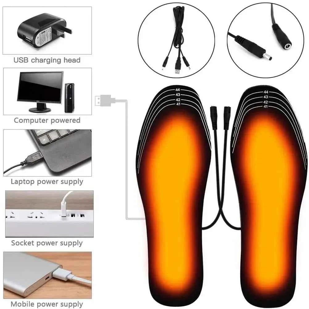 Good Feet USB Heated Insoles for Shoes - Electric Foot Warming Pads