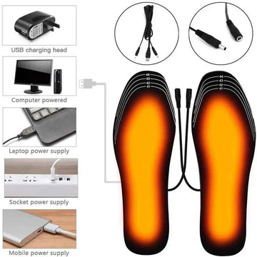 Good Feet USB Heated Insoles for Shoes - Electric Foot Warming Pads