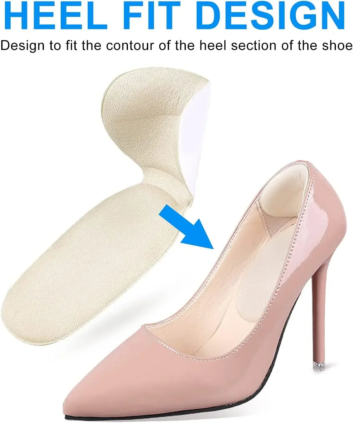Good Feet Heel Stickers Half Insoles for Women – Foot Heel Pad Cushion, Sports Shoe and High Heel Back Stick-on Pain Relief Protector