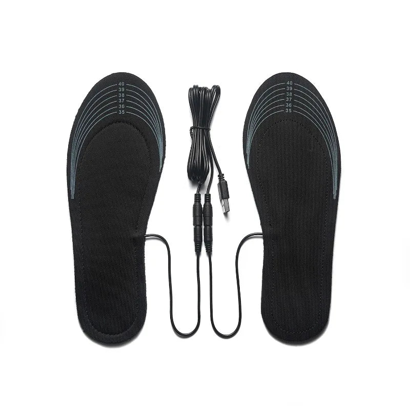 Good Feet USB Heated Insoles Electric Foot Warming Pads in Black