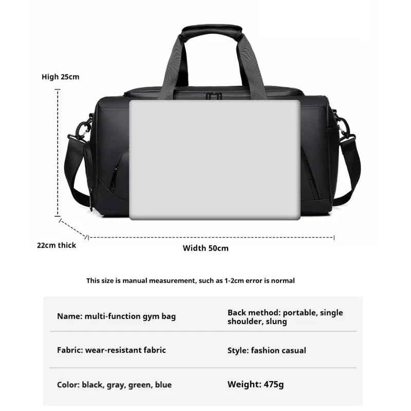 -40% GF Sports Gym Bag, Large Capacity & Separate Shoe
