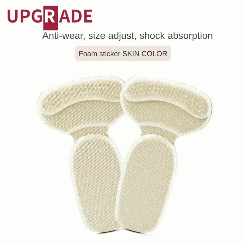 Good Feet 8-Piece Adjustable Adhesive Sponge Heel Pads for Shoes, Grip Protectors, Pain Relief Foot Care Inserts