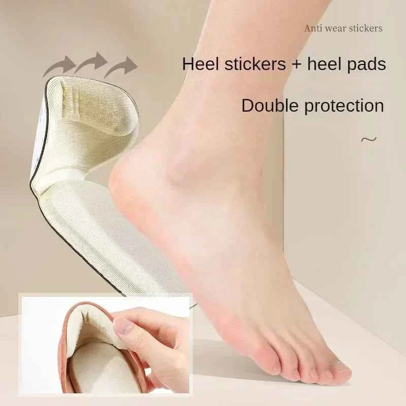 Good Feet 8-Piece Adjustable Adhesive Sponge Heel Pads for Shoes, Grip Protectors, Pain Relief Foot Care Inserts